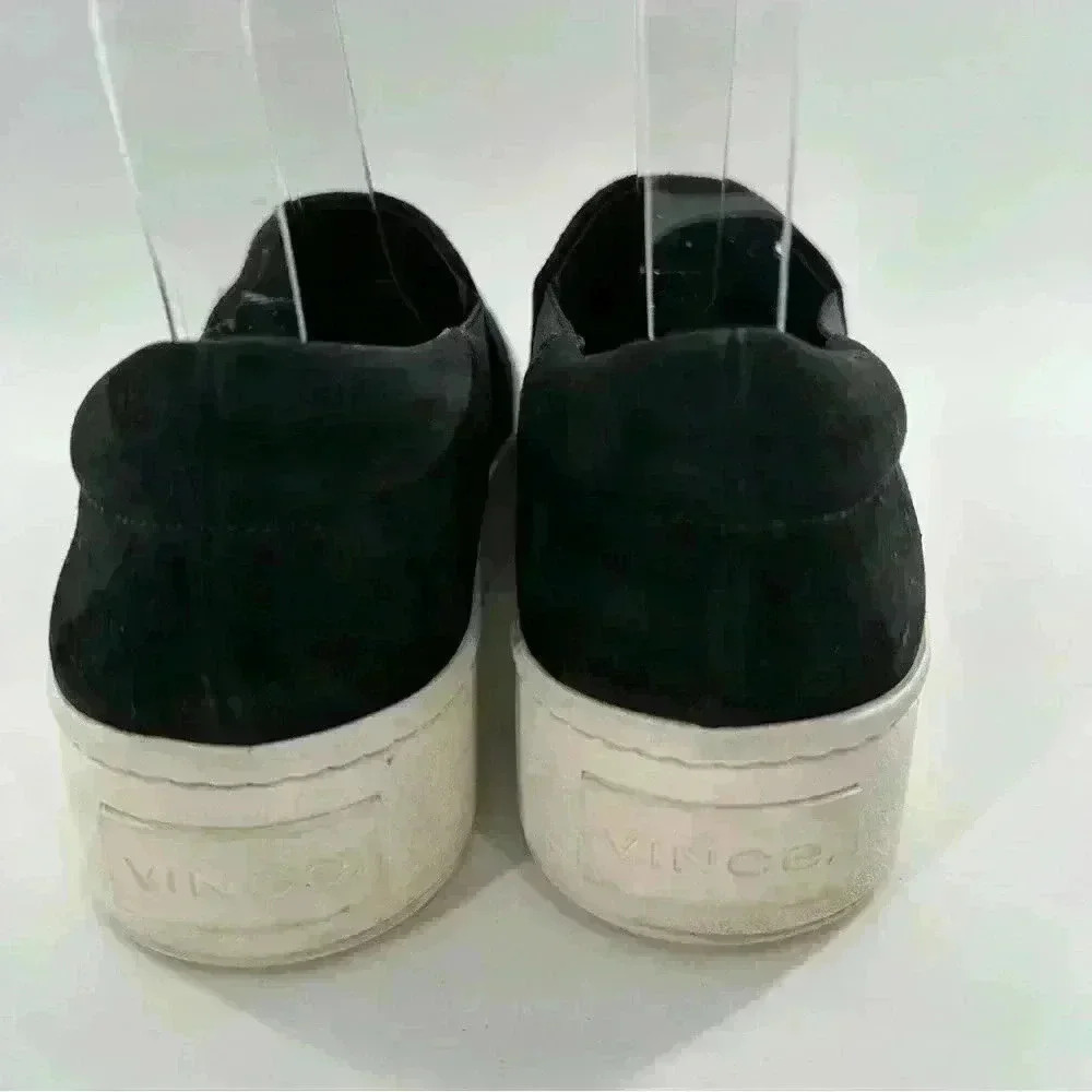 Vince Womens Warren Flats Size 6.5 36.5 Black Sue… - image 4